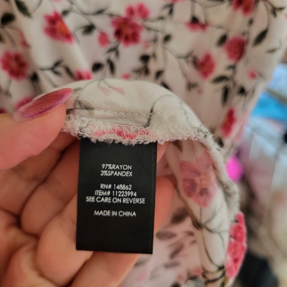 Torrid Floral Shirred Sweetheart Dress - Picture 5 of 8